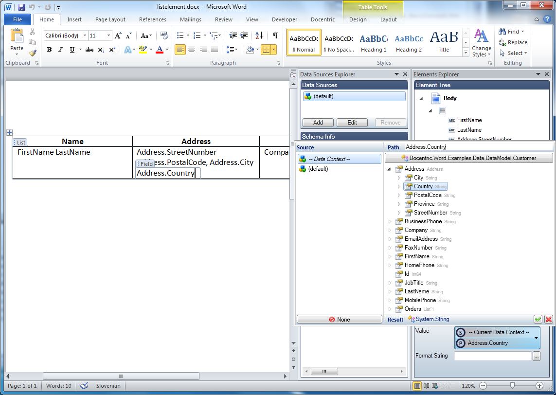 .Net object as a Data Source